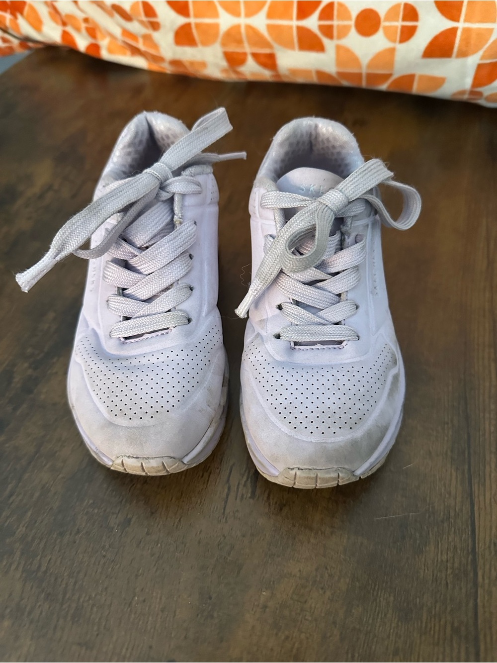 Skechers Kids Lace-Up Sneakers in Light Lavender